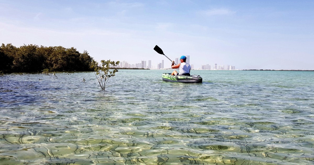 Kayaking in Abu Dhabi Rent a Kayak and paddle through the Mangroves