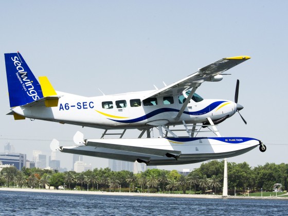 abu dhabi sightseeing tour by seaplane take off