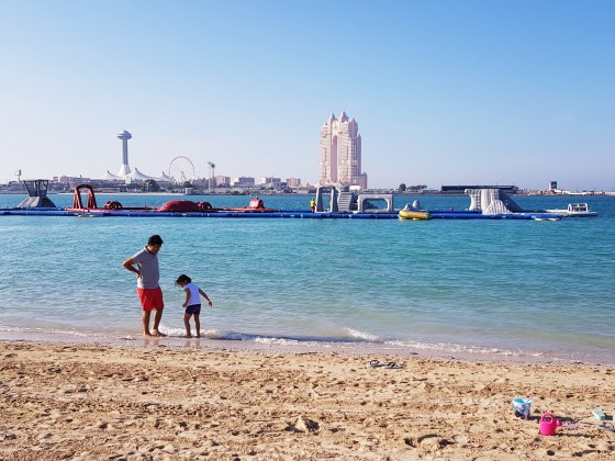 abu dhabi aqua fun bouncing castle