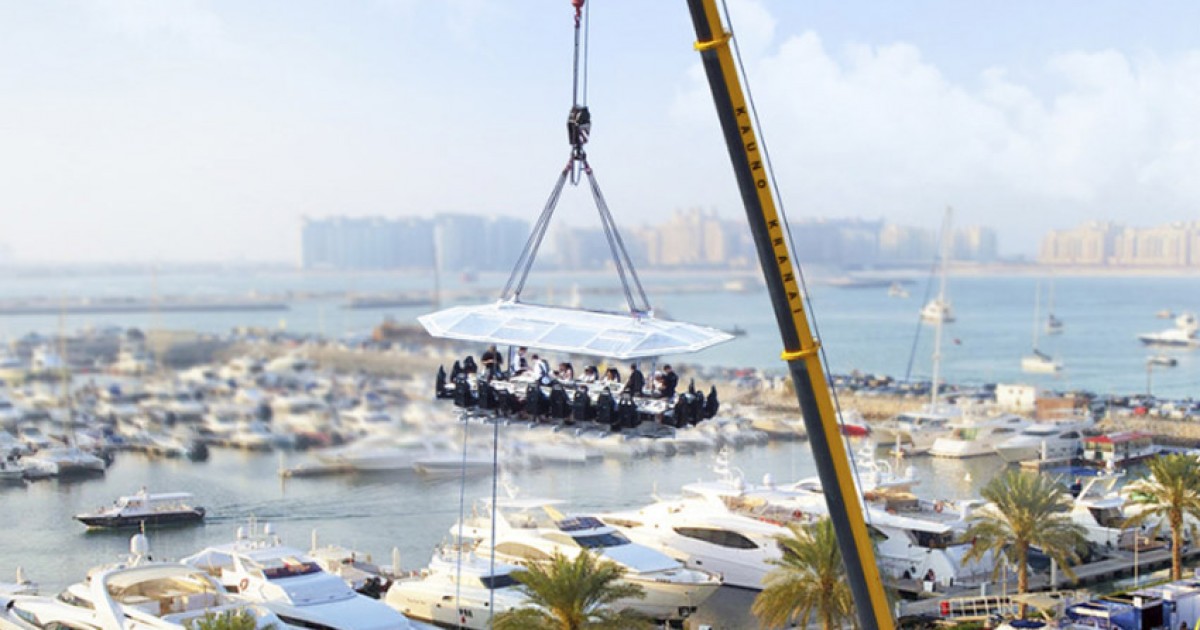 Dinner in the Sky in Dubai - Dining in the Sky at the Dubai Marina