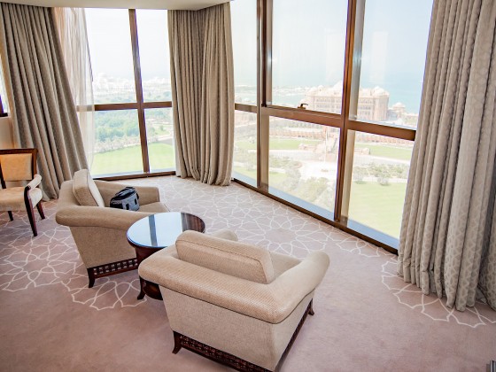 abu dhabi hotel bab al qasr double room view to emirates palace
