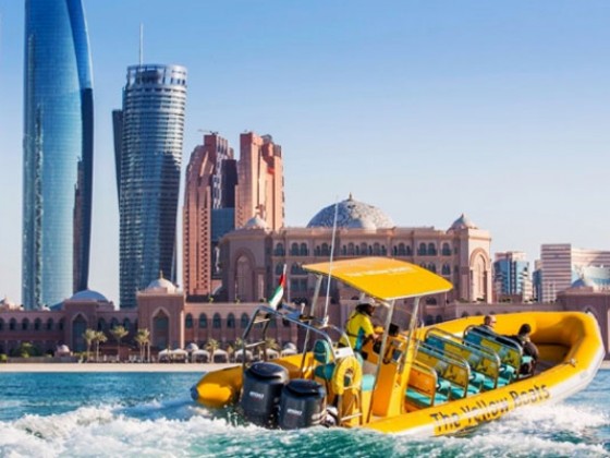 abu dhabi things to do yellow boats